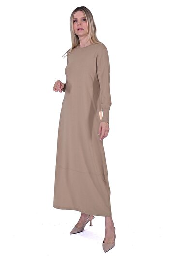 Invee Bucket Knitwear Dress Camel