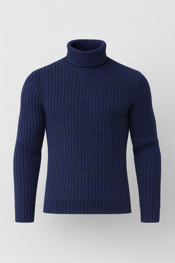 Valiberta Nopenli Wick Knitted Fisherman Sweater - Indigo