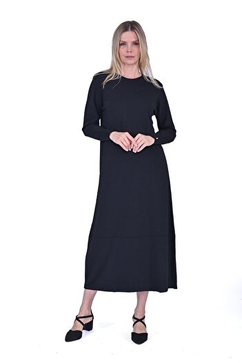 Invee Bucket Knitwear Dress Black