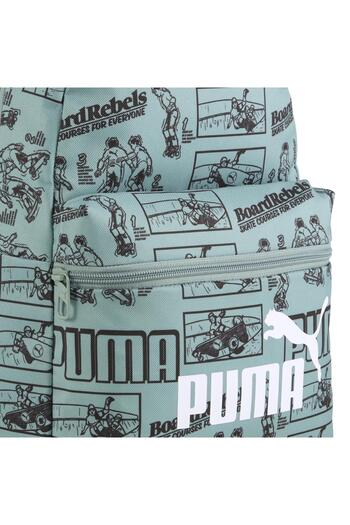 Puma Phase Aop Small Green Spotted Shoulder Bag