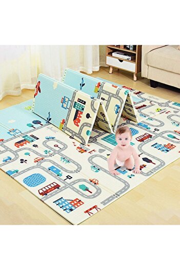 SOLTOY SOLTOY® City Thermal Play Mat, Foldable, Anti-Slip, Double-Sided, 1 cm Thick