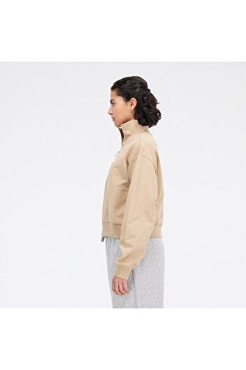 New Balance Wnc1403 Beige Women's Sweatshirt