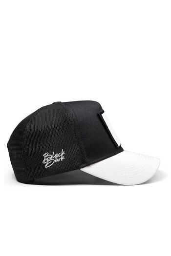 BlackBörk Біло-чорна кепка Trucker з логотипом Partner in Crime