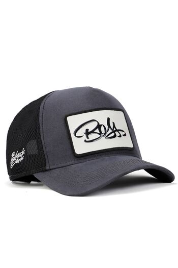 BlackBörk V2 Trucker Boss - 1bs Код з логотипом, унісекс, антрацитово-чорна кепка (CAP)