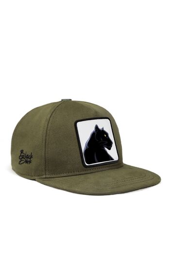 BlackBörk Hip Hop Kids Panther Logo Khaki Children's Hat