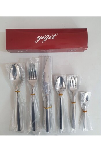 Yiğit Emerald 36 Piece Fork Spoon Knife Set