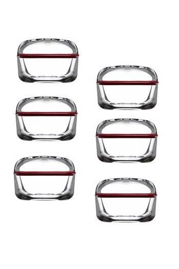 Paşabahçe 96887 Plus Silicone Sealed Lid Storage Container Set 395 Cc 6 Pieces