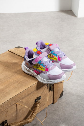 Archi Children's Sneaker Quality Velcro and Lace-Up Flexible Comfortable Casual and Ergonomic Shoes