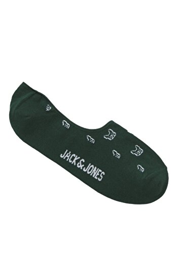 Jack & Jones Erkek Yeşil Jacdenim Dog Multi Short Sock 3 Pack Çorap 12275821-Darknavy