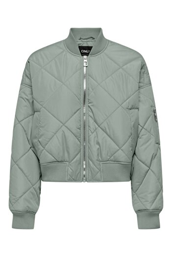 ONLY Women's Green2 Onlviola Short Bomber Cs Otw Coat 15315312 -Jadeite
