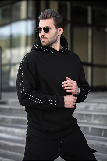 Madmext Σετ ανδρική αθλητική φόρμα με κουκούλα - Elastic Leg 5957