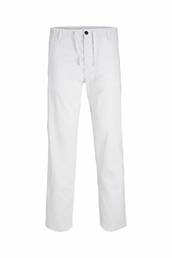 Jack & Jones Men's White Jpstkane Hybrid Bondi Jogger Sn Pants 12274977-White