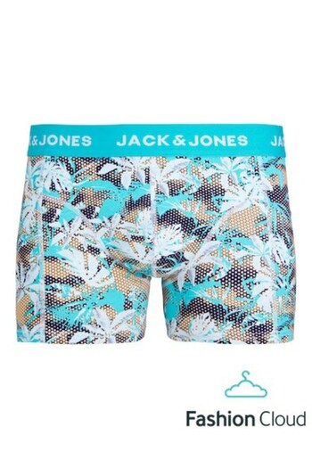 Jack & Jones Men's Blue Jacdamian Trunk Sn Boxer 12253578-Scubablue