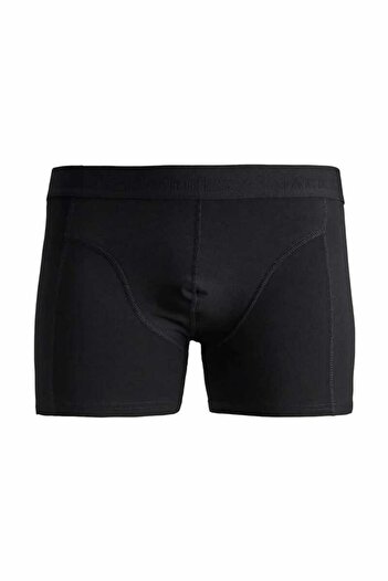Jack & Jones Men's Black Jacwaistband Trunks 3 Pack Noos Boxer 12127816-Black