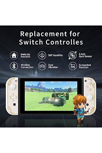 OEM Controller JOYCON Zelda Tears of the Kingdom Alb