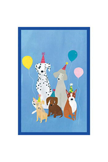 Hi Kami Dog Themed Birthday Card |   Cute Cartoon Gift Note Card and Postcard |   10X15Cm