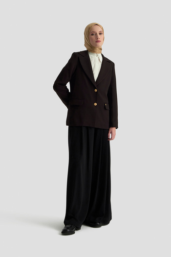 Armine Two Buttons Double Pockets Style Jacket Autumn-Winter