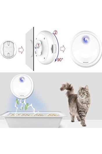 divendi-ro Deodorant electronic pentru litiera pisicilor, neutralizează mirosurile neplăcute din litiera pisicilor