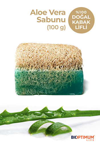 Bioptimum Life Natural Pumpkin Fiber Aloe Vera Soap (100 g)
