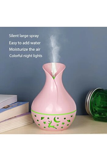 Promagg diffuser and ultrasonic air humidifier with essential oils, aromatherapy, pink