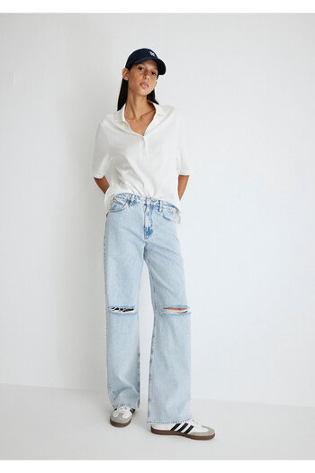 Mavi Pantaloni de jeans albastru gheață California Street 1010125-86451