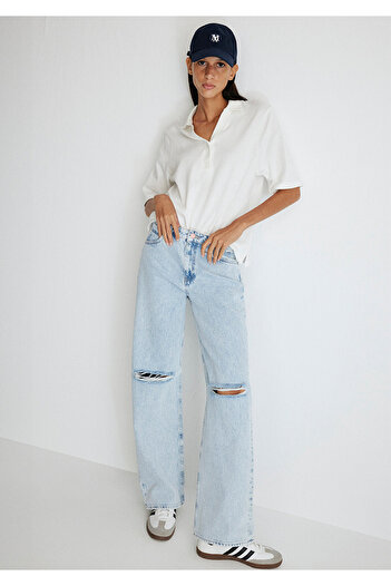 Mavi Pantaloni de jeans albastru gheață California Street 1010125-86451