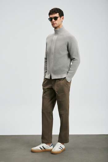 Lufian Amber Men's Cardigan Mink