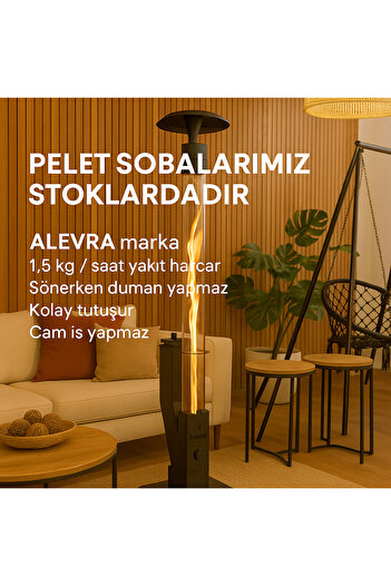 FBT Pelet Sobasi Sabit Model Roket Soba Alevra premium model