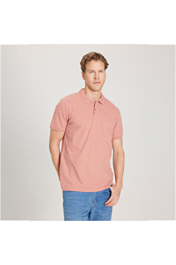 WRANGLER Men's Pink Polo T-Shirt