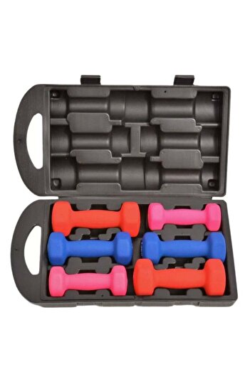 EGG Solid cast iron dipped plastic set 0.5 kg & 1.0 kg & 1.5 kg dumbbell