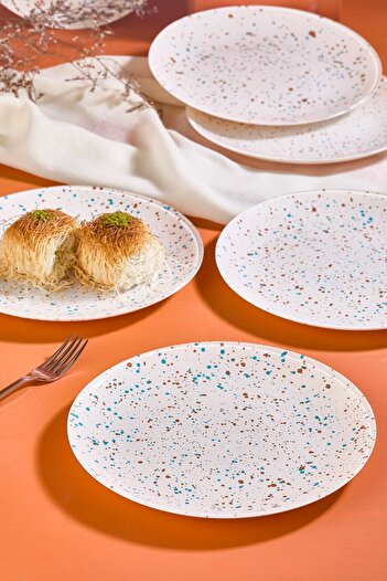 Lora Bianca Punti 6 Pcs 21 cm Cake/Dessert Plates