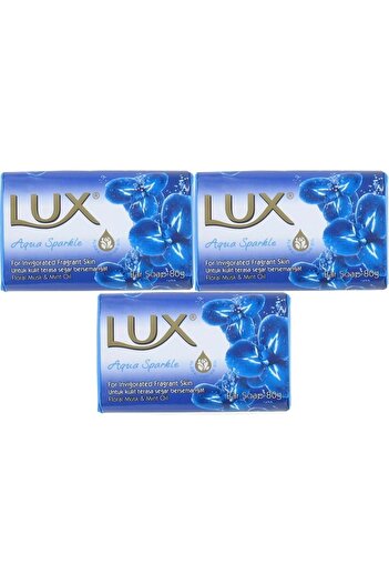 LUX Soap 80Gr Aqua Sparkle (Sparkle Like Water) (Set of 3)