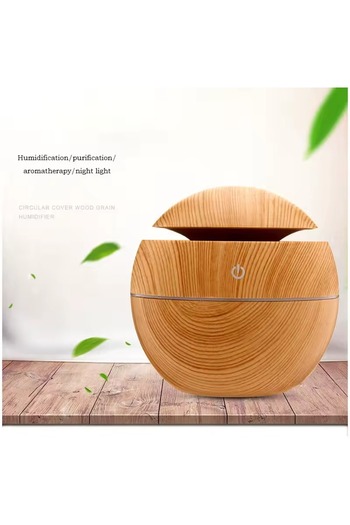 Promagg Air humidifier, aroma diffuser, Aromatherapy with LED, wood look