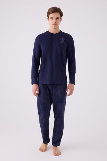 Arnetta 3130 Men's Buttoned Long Sleeve Pajama Set
