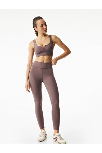 Koton Leggings sport interlock slim cu talie înaltă