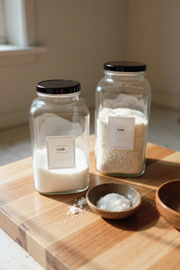SİDERDESİNG Siderdesign Kitchen Organizer Set of 2 - Flour and Sugar (3000cc)