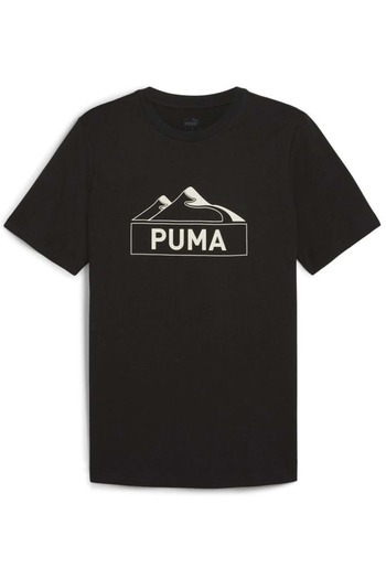 Puma Puma Mountain Graphic Tee - Open Road Black