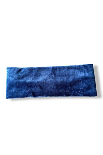 TAKIŞTIR Navy Blue Color Velvet Hair Band