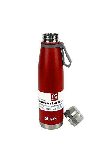 nuzki Stainless Steel Vacuum Insulated Flask, Leak-proof, BPA-free Double Walled Thermal Mug