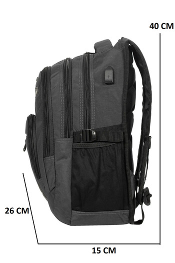 Relaxion Blue 2225 Waterproof Lined Fabric Backpack