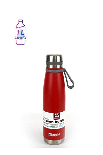 nuzki Stainless Steel Vacuum Insulated Flask, Leak-proof, BPA-free Double Walled Thermal Mug