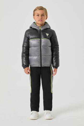 Guess Bg Store Boy's Gray Coat