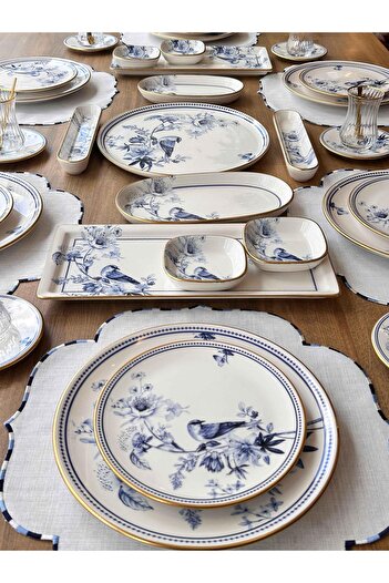 ROSSEV Breakfast Set Grandala 47 Pieces for 6 People
