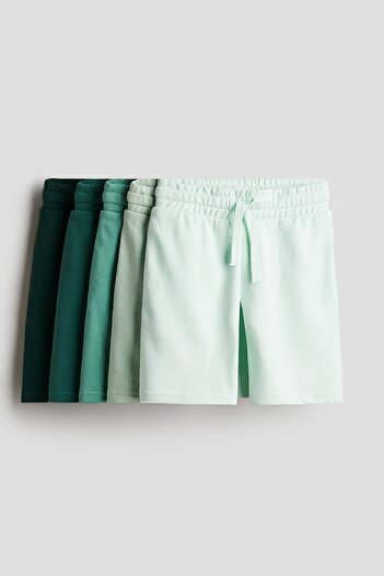 H&M 5'li Diz Boyu Sweatshirt Şort