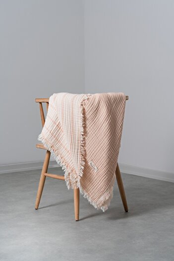 Rikka Home 100% Cotton 4Layers Muslin Bedding and Sofa Cover-Oeko-Tex Certificate, Meditation/Tv Blanket140X190 cm