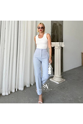 KAROL Flatolu Trousers - Baby Blue