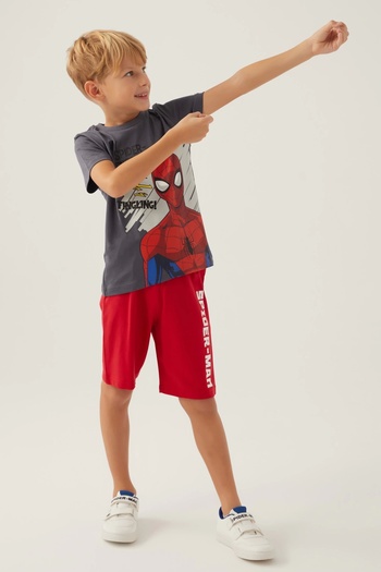 SPIDERMAN Spider-Man Boys' Bermuda Suit - Smoked