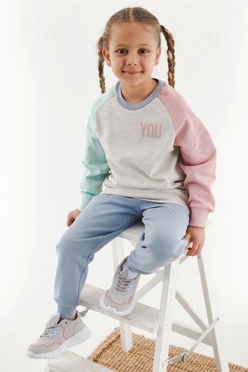 ROLY POLY Rolypoly You Got This Beige Melange Girl's Trening Set