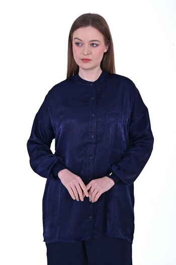 Invee Shiny Suit Dark Blue