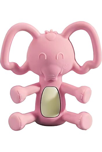 Twisoo Elephant Teether for Babies – BPA-Free, Food-Grade Silicone Teething Toy, Safe to Boil, Han